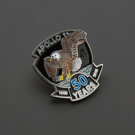 Apollo 11 50th Anniversary Pin // Silver (Original Pin Only)