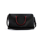 Weekender Duffel Bag // Black + Red