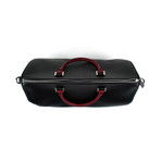 Weekender Duffel Bag // Black + Red