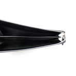 Printed Calfskin Pouch // Black + Grey // Large