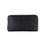 Gancio Print Zip Around Wallet // Black