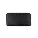 Gancio Print Zip Around Wallet // Black