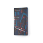 Multicolor Printed Calfskin Breast Pocket Wallet