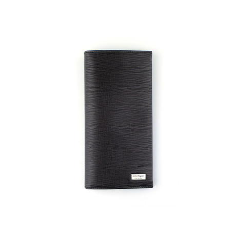 Embossed Calfskin Breast Pocket Wallet // Brown