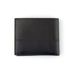 Bi-fold Wallet // Black + Burgundy