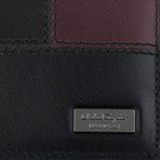 Bi-fold Wallet // Black + Burgundy