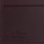 Bi-fold Wallet // Black + Burgundy