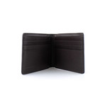 Zigzag Calfskin + Suede Patchwork Bi-Fold Wallet