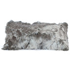 Long Alpaca Suri Cushion (Ivory)
