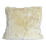 Large Alpaca Suri Cushion (Ivory)
