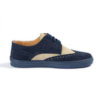 Avellino Urban Wing-Cap Oxford // Blue + Beige (Euro: 39)
