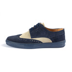 Avellino Urban Wing-Cap Oxford // Blue + Beige (Euro: 39)