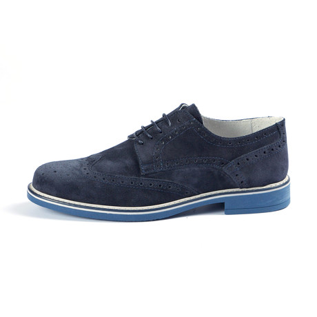 Campitello Suede Wing-Cap Derby // Blue Suede (Euro: 39)