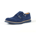 Marechiaro Suede Double Monk Strap // Blue (Euro: 39)
