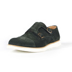 Marechiaro Suede Double Monk Strap // Green (Euro: 39)