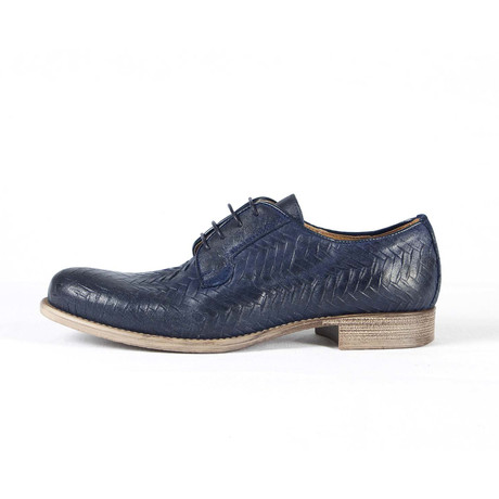 Pozzuoli Printed Classic Derby // Blue (Euro: 39)