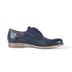 Pozzuoli Printed Classic Derby // Blue (Euro: 39)