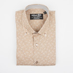 Button-Down Collar Shirt // Beige Paisley (US: 15R)