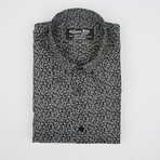 Pin Collar Shirt // Black Paisley (US: 16R)