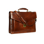 Leather Briefcase // Brown