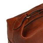 Leather Toiletry Bag // Medium // Light Brown