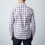 Moraga Slim Shirt // Navy Plaid Jacquard (M)