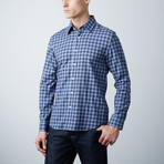 Albiate Slim Shirt // Blue Plaid (XS)