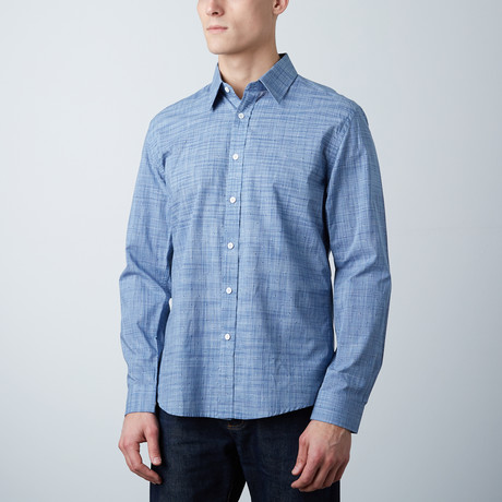 Whittier Slim Shirt // Navy Small Dot (XS)