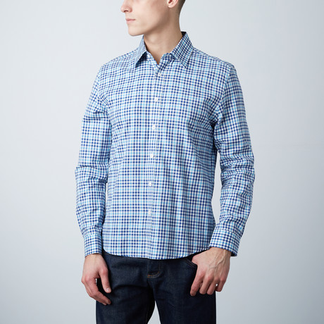 Raymond Slim Shirt // Blue Gingham (XS)