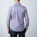 Raymond Slim Shirt // Navy + Pink Gingham (S)