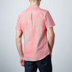 Tyler Short Sleeve Shirt // Red Stripe (M)