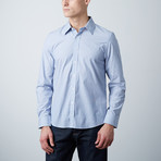 Preston Slim Shirt // Blue Micro Dot (XS)