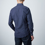 Preston Slim Shirt // Navy Paisley (M)