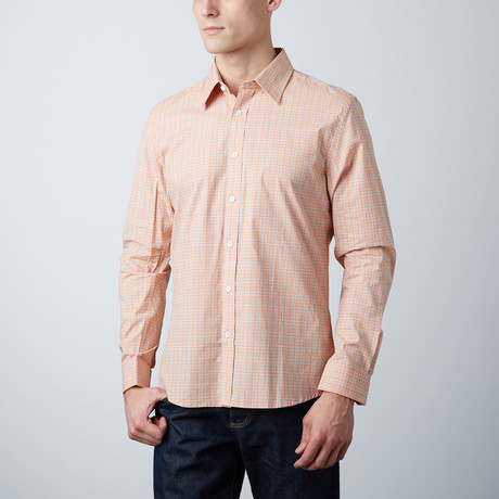 Connor Slim Shirt // Salmon Plaid (XS)