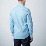 Connor Slim Shirt // Blue + Aqua Check (XL)