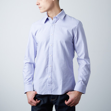 Connor Slim Shirt // Pink + Blue (XS)