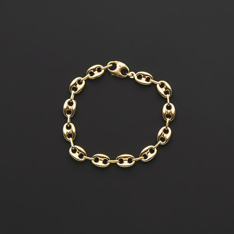 Puffed Mariner Chain Bracelet // Thick