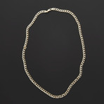 Diamond Cut White Pave Cuban Chain Necklace // Thick (24"L)