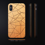 iPhone Case // Geometric Lines // Cherry (iPhone 8)