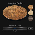 Fast Charge Wireless Charging Pad // Tree Ring (Walnut)