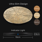 Fast Charge Wireless Charging Pad // Tree Ring (Walnut)