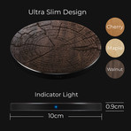 Fast Charge Wireless Charging Pad // Tree Ring (Walnut)