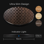 Fast Charge Wireless Charging Pad // Tri-Dots (Walnut)