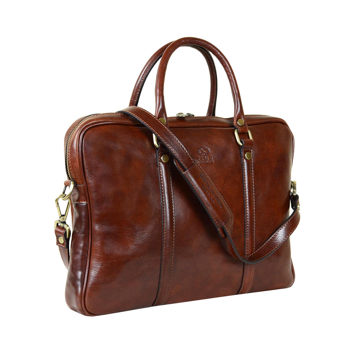 Leather Laptop Bag // Brown - Time Resistance - Touch of Modern