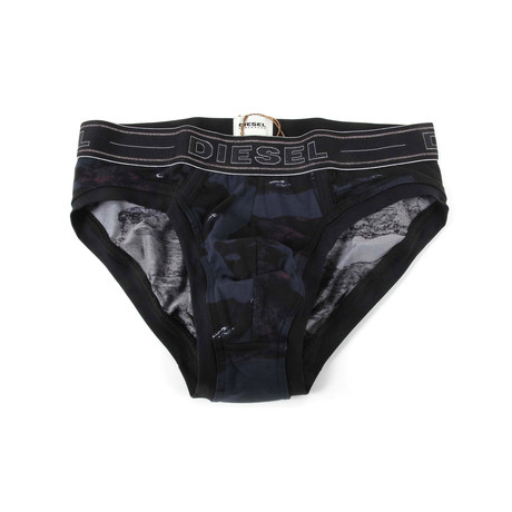 Andre 3-Pack Printed Briefs // Navy + Black (XS)