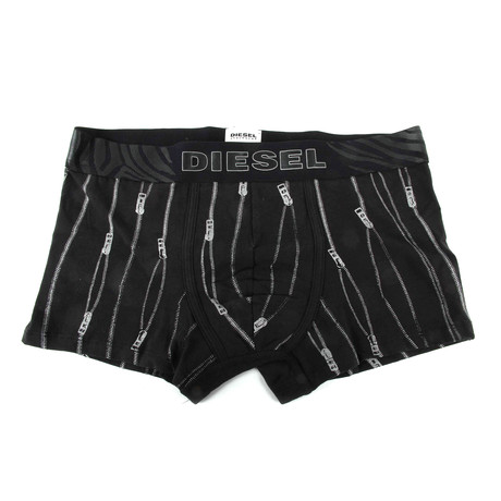 Damien Zipper Printed Boxer // Black (XS)