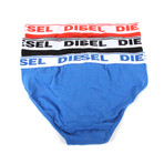 Andre 3-Pack Tri-Colors Briefs // Blue + Black + Red (XS)