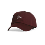 Underline Dad Hat // Maroon