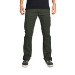 Mercer Slim Straight Twill Pant  // Olive (29WX30L)