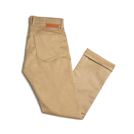 Mercer Slim Straight Twill Pant  // Khaki (28WX30L)